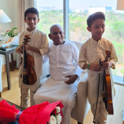 JJ Brothers praised by Ilaiyaraaja JJ Brothers with Ilaiyaraaja